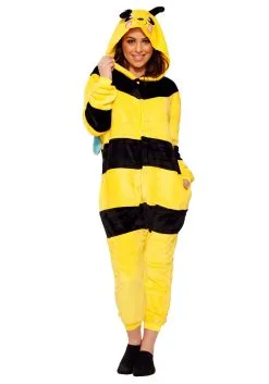 Orchid Bloom Bee Onesie For Adults