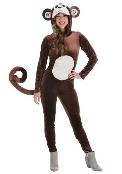 Fun Costumes Women's Monkey Around Jumpsuit Costume -Wolf Costumes Sales Store adult female monkey around jumpsuit alt 2