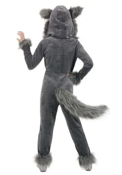 Wolf Costumes Sales Store -Wolf Costumes Sales Store girls grey wolf costume alt 1
