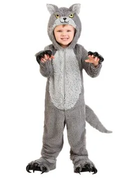 Fun Costumes Toddler Grey Wolf Costume