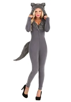 Fun Costumes Women's Grey Wolf Costume