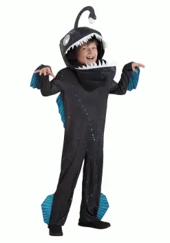 Seasons (HK) Ltd. Bigmouth Angler Fish Costume For Kids -Wolf Costumes Sales Store kids bigmouth angler fish costume alt 5