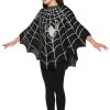 Forum Novelties, Inc Black Spider Poncho Costume For Kids