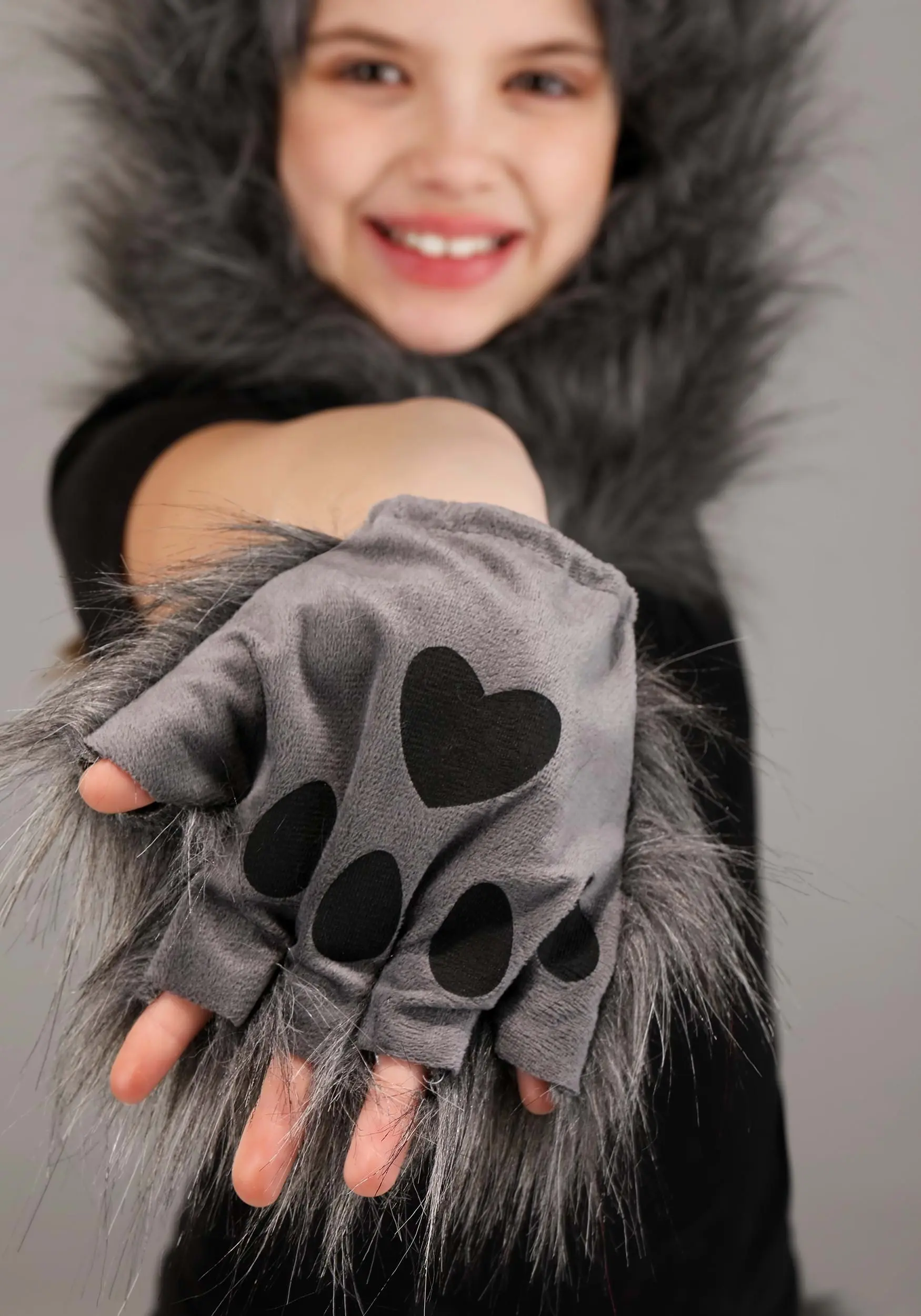 Yao Hats Wolf Hood, Hands & Tail Costume Accessory Kit 3 Yao Hats Wolf Hood, Hands & Tail Costume Accessory Kit - Image 3