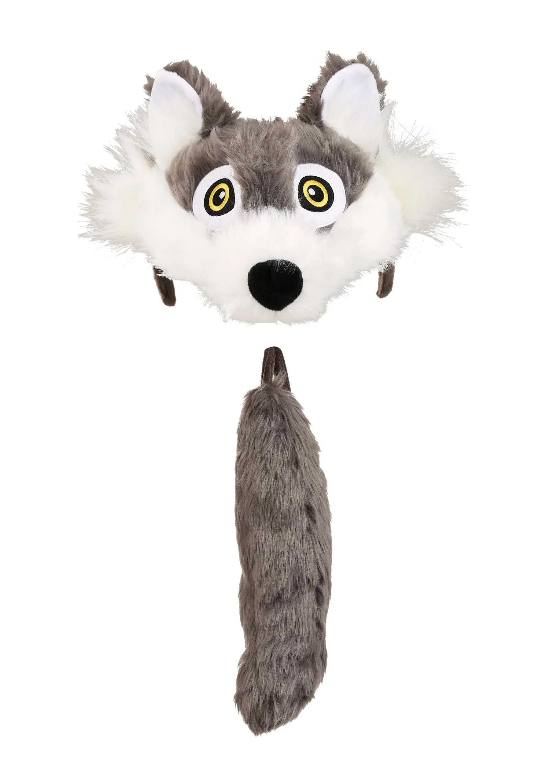 Elope Soft Wolf Headband & Tail 1 Elope Soft Wolf Headband & Tail
