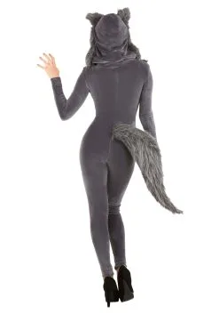 Fun Costumes Women's Grey Wolf Costume -Wolf Costumes Sales Store womens grey wolf costume alt 3