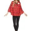Fun World Ladybug Poncho For Women