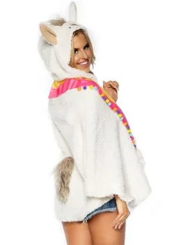 Wolf Costumes Sales Store -Wolf Costumes Sales Store womens llama poncho alt 1