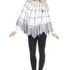 Fun World Women's Ombre Spider Web Poncho