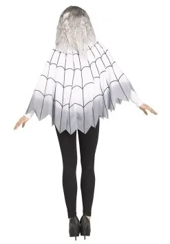 Fun World Women's Ombre Spider Web Poncho -Wolf Costumes Sales Store womens ombre spider web poncho alt 1