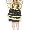 MUSIC LEGS Plus Size Women's Bumble Bee Costume