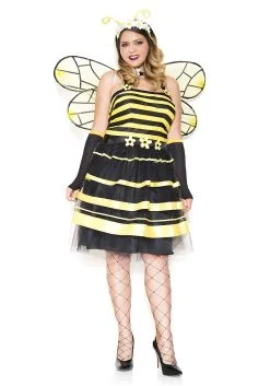MUSIC LEGS Plus Size Women's Bumble Bee Costume