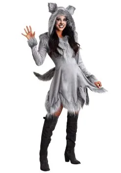 Fun Costumes Grey Wolf Costume Dress For Women